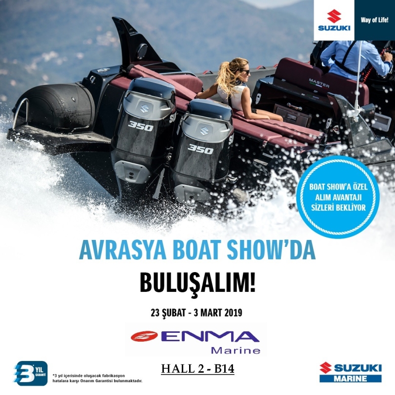 Avrasya Boat Show'da buluşalım!